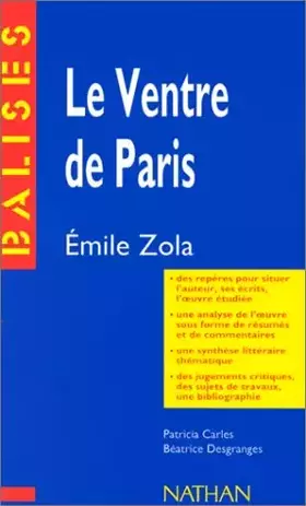Couverture du produit · Le ventre de Paris, Emile Zola