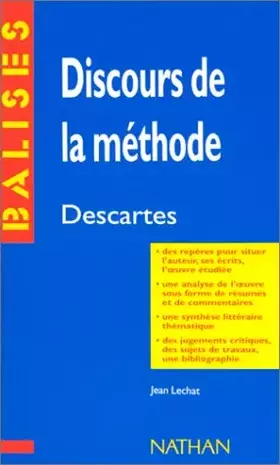 Couverture du produit · Discours de la méthode