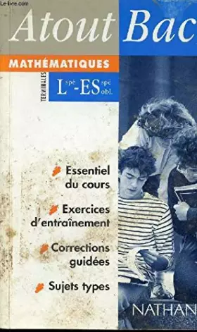 Couverture du produit · Mathématiques, terminales L spé-ES spé obl.