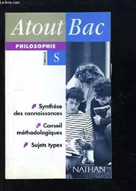 Couverture du produit · Atout Bac : Philosophie, terminale S