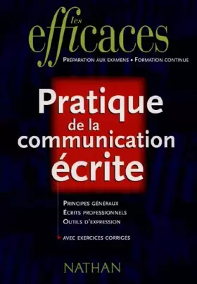 Couverture du produit · Pratique de la communication écrite