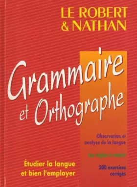 Couverture du produit · Grammaire et orthographe