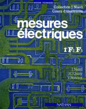Couverture du produit · Mesures électriques : Classes de 1re F2, F3