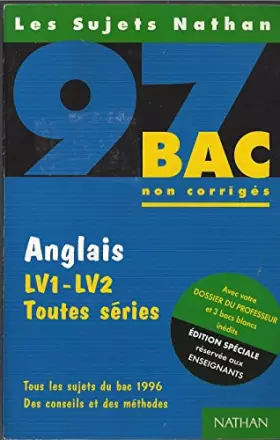 Couverture du produit · Anglais LV1-LV2, toutes séries