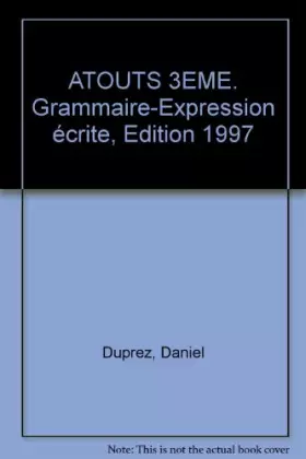 Couverture du produit · Ato 12 : grammaire et expression, 3e