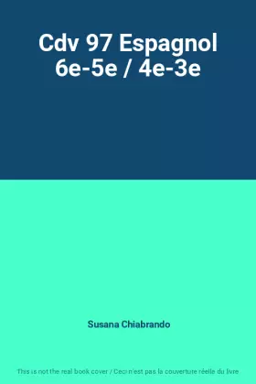 Couverture du produit · Cdv 97 Espagnol 6e-5e / 4e-3e