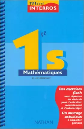 Couverture du produit · Mini-interros, mathématiques niveau première S