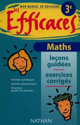 Couverture du produit · Les efficaces : Maths, 3ème