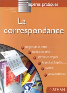 Couverture du produit · LA CORRESPONDANCE. Edition 1998