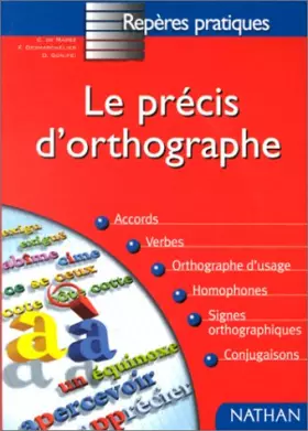 Couverture du produit · Précis d'orthographe