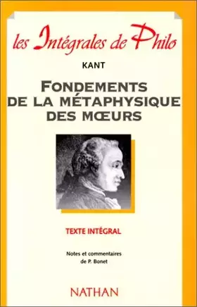 Couverture du produit · Fondements de la métaphysique des moeurs