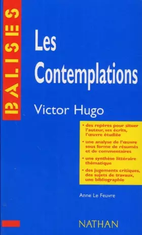 Couverture du produit · "Les Contemplations" de Victor Hugo