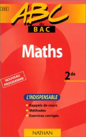 Couverture du produit · ABC maths, seconde