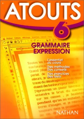 Couverture du produit · Atours 6e. Grammaire - Expression
