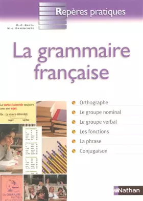 Couverture du produit · GRAMMAIRE FRANCAISE