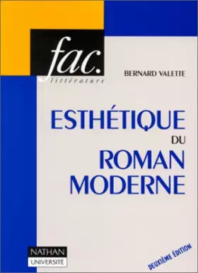 Couverture du produit · ESTHETIQUE DU ROMAN MODERNE. 2ème édition