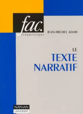 Couverture du produit · Le Texte narratif
