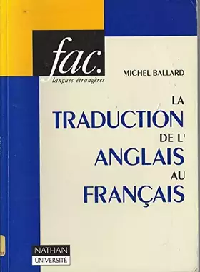 Couverture du produit · La traduction de l'anglais au français