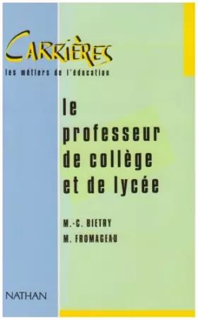 Couverture du produit · Le professeur de college et de lycee
