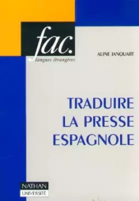 Couverture du produit · Traduire la presse espagnole