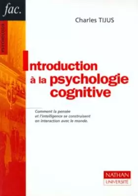 Couverture du produit · Introduction à la psychologie cognitive