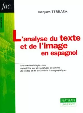 Couverture du produit · L'analyse du texte et de l'image en espagnol
