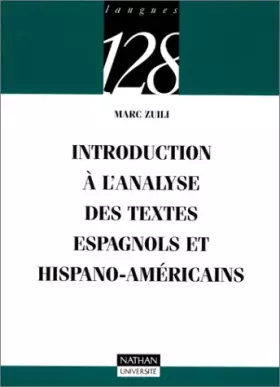 Couverture du produit · Introduction à l'analyse des textes espagnols et hispano-américains