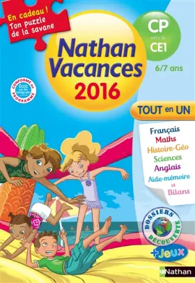Couverture du produit · Nathan Vacances primaire - Du CP vers le CE1