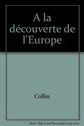 Couverture du produit · À la découverte de l'Europe