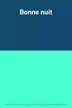Couverture du produit · Bonne nuit
