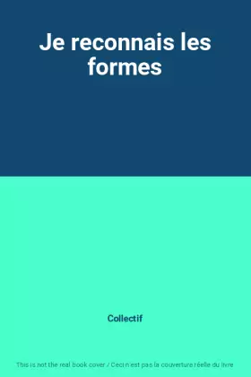 Couverture du produit · Je reconnais les formes