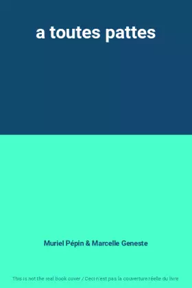 Couverture du produit · a toutes pattes