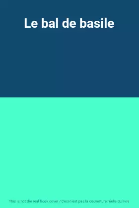 Couverture du produit · Le bal de basile