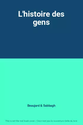 Couverture du produit · L'histoire des gens