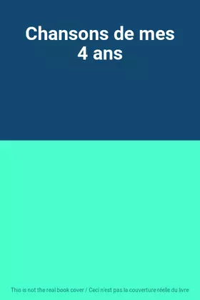 Couverture du produit · Chansons de mes 4 ans