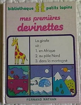 Couverture du produit · Mes premieres devinettes