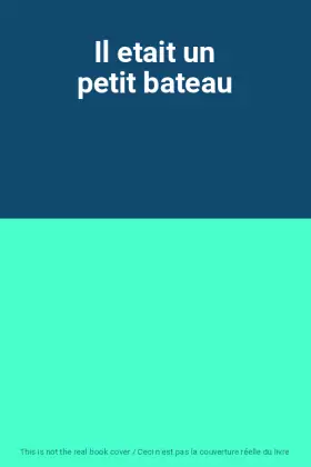 Couverture du produit · Il etait un petit bateau