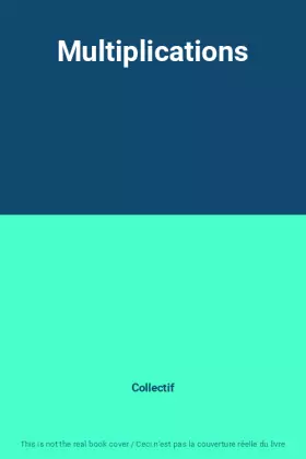 Couverture du produit · Multiplications