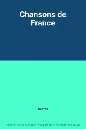 Couverture du produit · Chansons de France