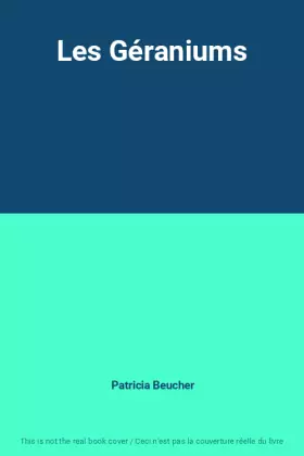 Couverture du produit · Les Géraniums