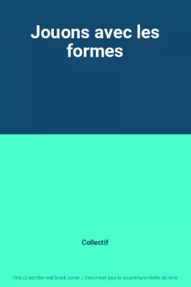 Couverture du produit · Jouons avec les formes