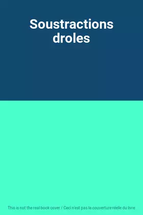 Couverture du produit · Soustractions droles