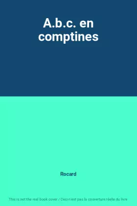 Couverture du produit · A.b.c. en comptines