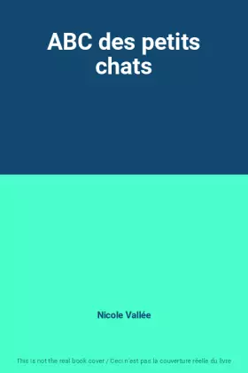 Couverture du produit · ABC des petits chats