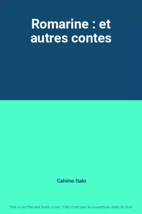 Couverture du produit · Romarine : et autres contes