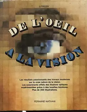 Couverture du produit · De l'oeil à la vision