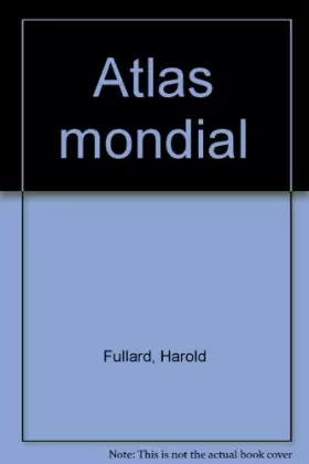 Couverture du produit · Atlas mondial