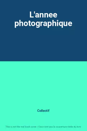 Couverture du produit · L'annee photographique