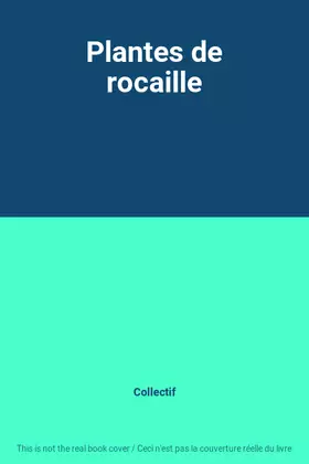 Couverture du produit · Plantes de rocaille