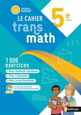 Couverture du produit · Cahier Transmath 5e